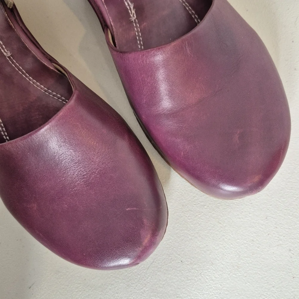 L'Artiste Spring Step GLOSS Wedge Heel Mary Janes - Size 7.5